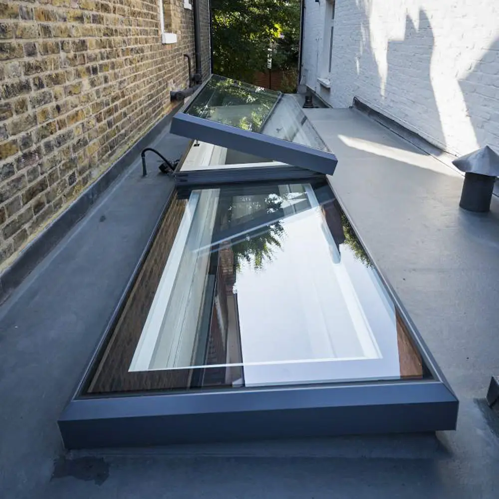 Electric opening rooflight