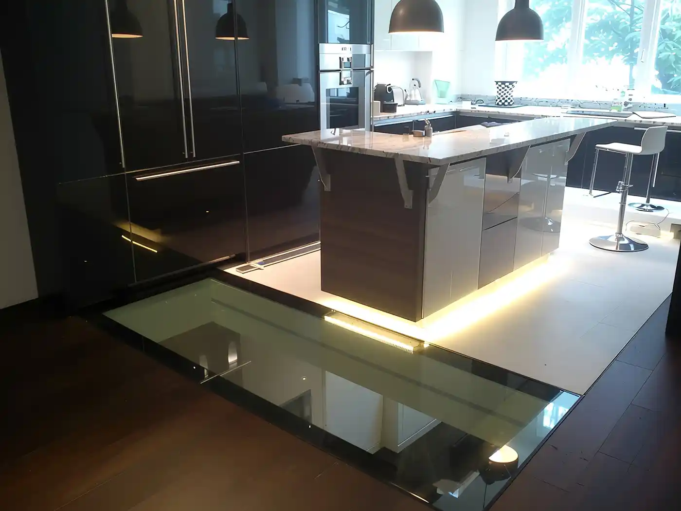 Glass Floor Rooflight