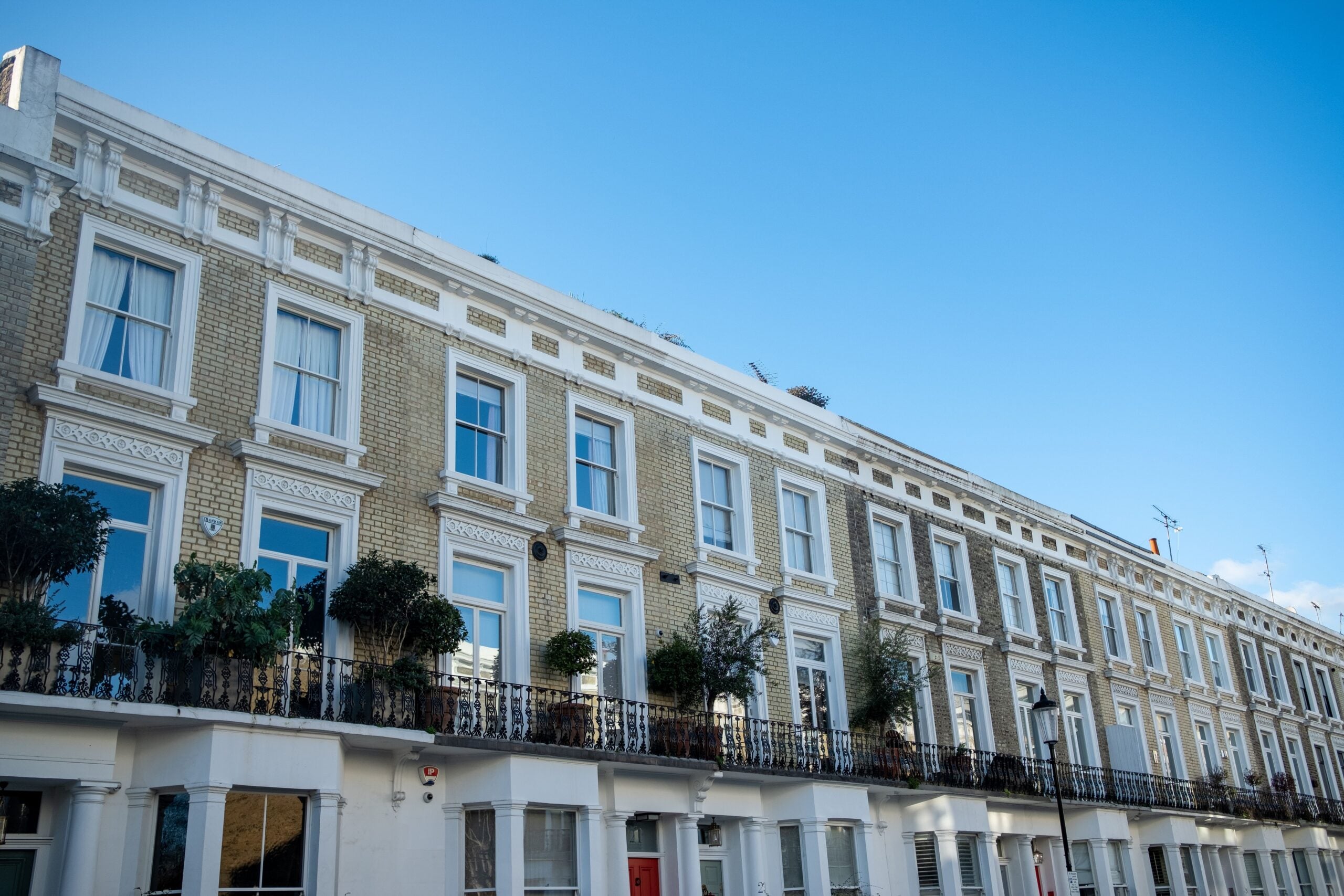Beautiful architecture of Kensington in London, UK